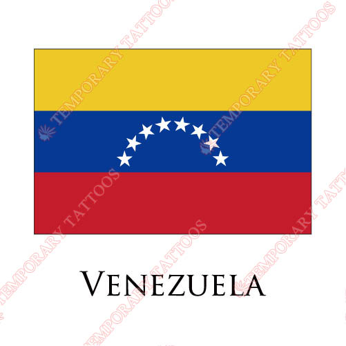 Venezuela flag Customize Temporary Tattoos Stickers NO.2017
